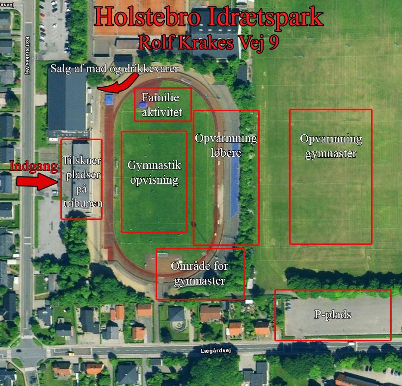 Oversigt over Holstebro Idrætspark
